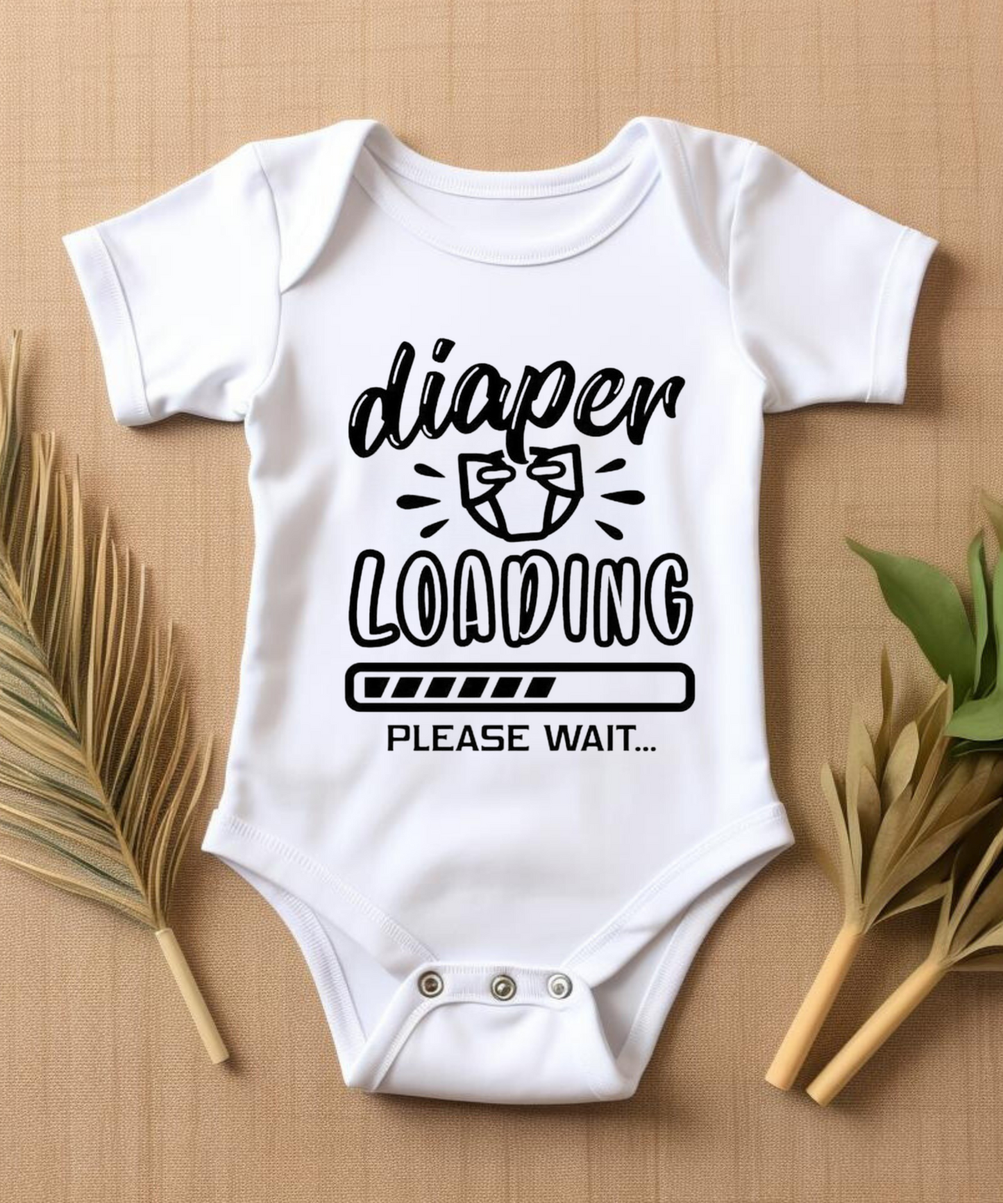 Diaper Loading Baby Bodysuit - Funny Gaming Inspired vest