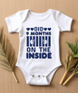 Did 9 Months on the Inside" Baby Bodysuit - Funny Prison-Style Baby vest