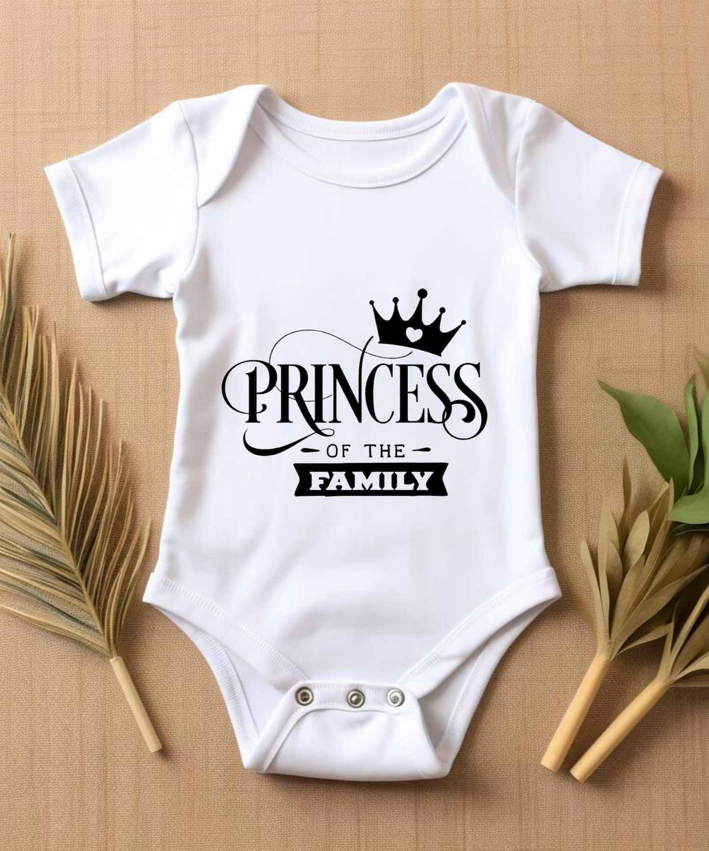 Princess of the Family" Baby Bodysuit
