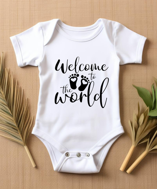 Welcome to the World" Baby Bodysuit