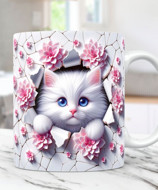 Cute Cat Mug Drinkware – The Purr-fect Gift for Cat Lovers!